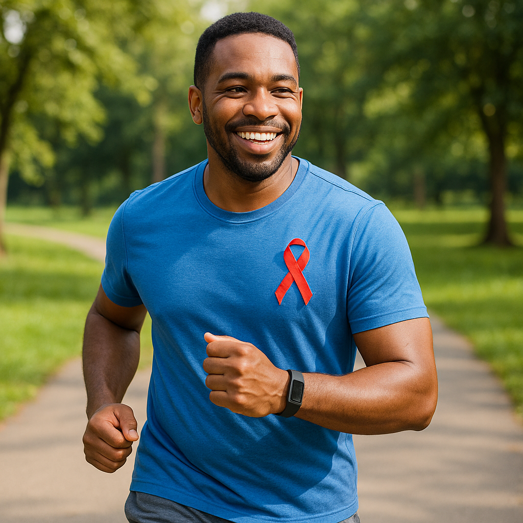 hiv patient iving a healthy life